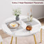 Ensemble de table de salle à manger pour 2 personnes, table de cuisine ronde et chaises pour 2, ensemble de table de salle à manger moderne 3 pièces