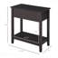 Table basse Table d'appoint de salon Table d'appoint étroite avec tablette de rangement à plateau rabattable