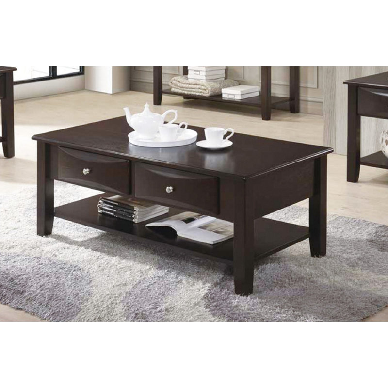 Table basse à deux tiroirs
