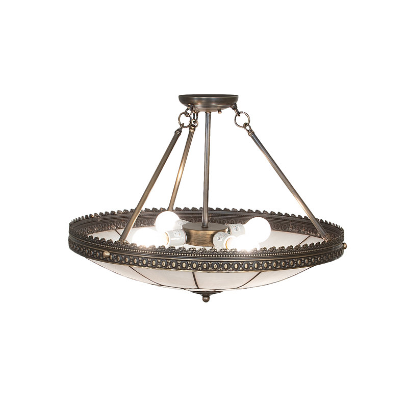 4 - Light Semi Flush Mount