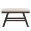 Ensemble de table de salle à manger 6 pièces à hauteur de comptoir en bois avec tablette de rangement, banc et 4 chaises-130139446