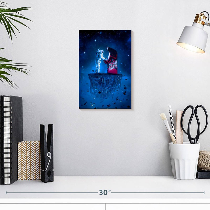 Kelan Arcade Gamer Astronaut, 12" H x 8" W