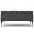 Laura 36"W Upholstered Square Storage Ottoman with Split Lift Top and 2 Storage Compartments