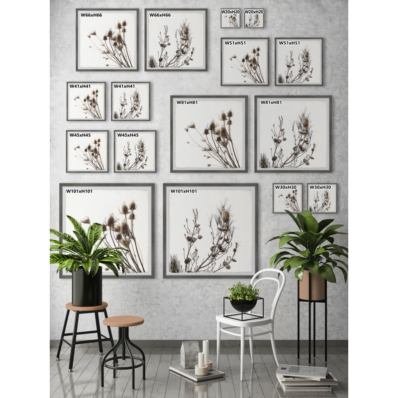 Dried Branches by Marmont Hill - 2 Piece Single Picture Frame Painting Set, 30"H x 30"W