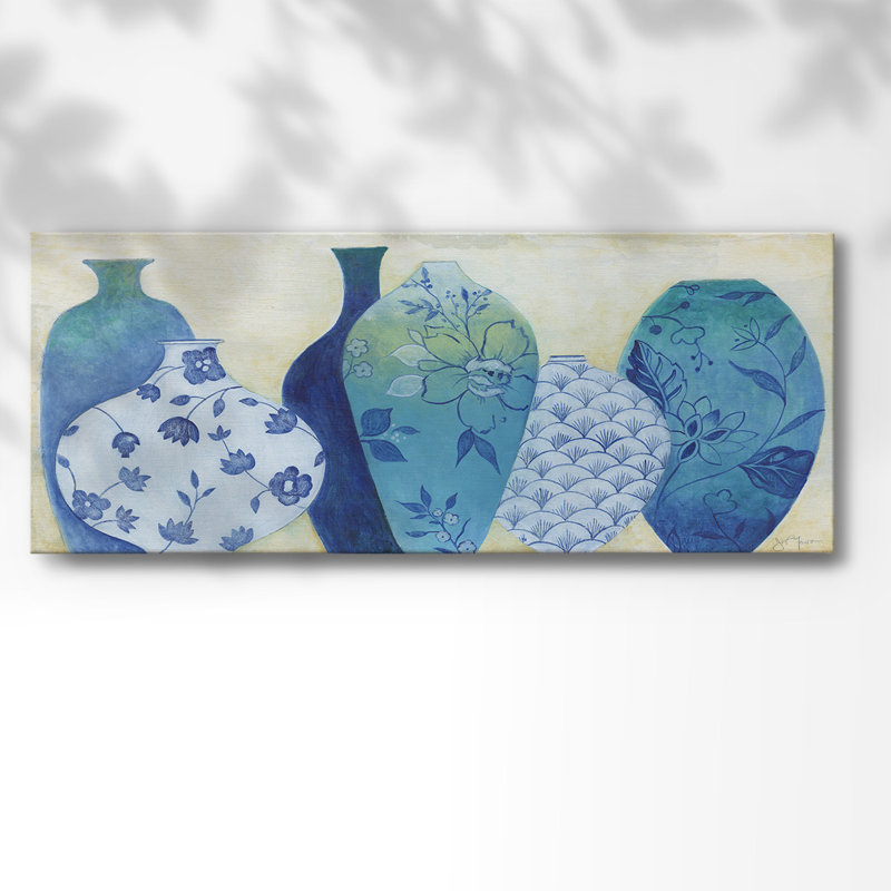 «Chinoiserie Home», reproduction sur toile, H 20 po x l 50 po x P 1,5 po