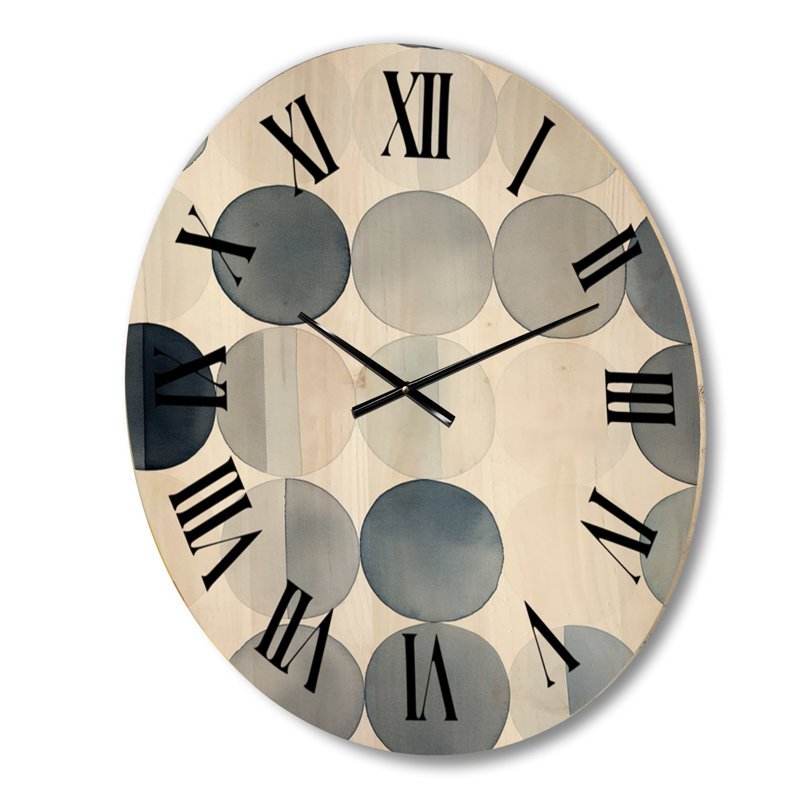 Horloge murale en bois surdimensionnée rétro, Moyenne