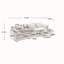 Canapé modulaire surdimensionné en chenille de 112 po avec repose-pieds mobile Chenille-662611510