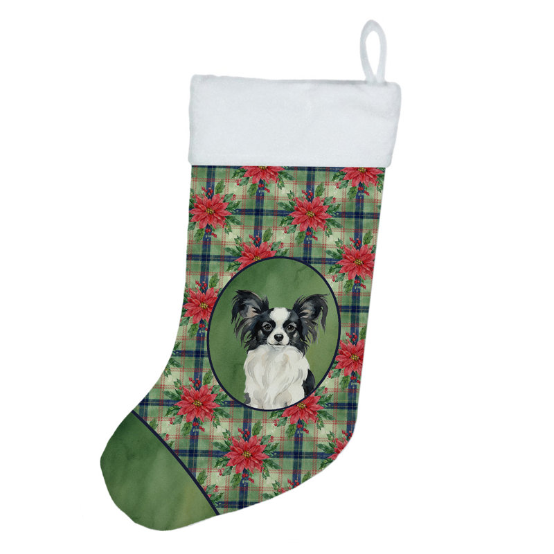 Chaussette de Noël Papillon noir et blanc