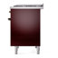 Cuisinière à double combustible de 40 po avec 6 brûleurs scellés et plaque chauffante ILVE Nostalgie II Series (porte pleine)-708322064-708322108