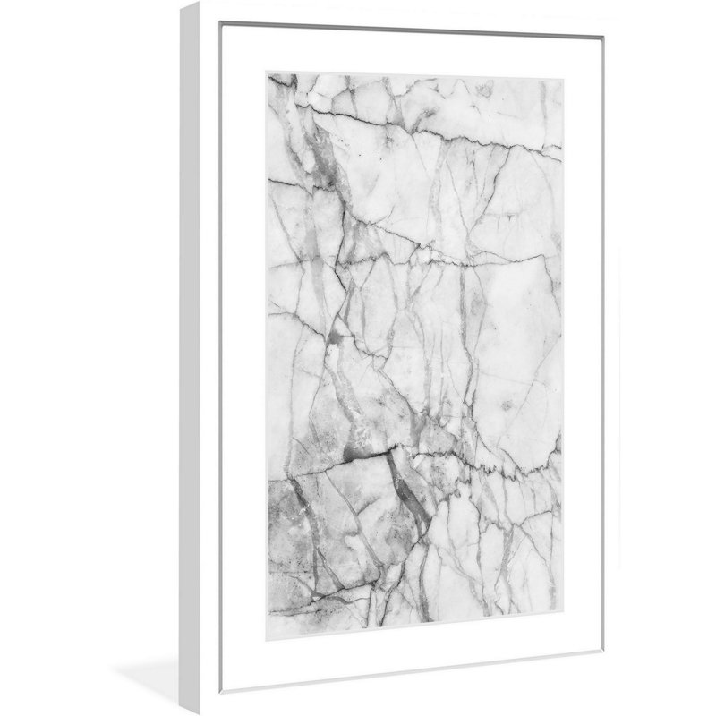 « fissures », reproduction d’art encadrée, H 24 po x l 16 po x P 1,5 po
