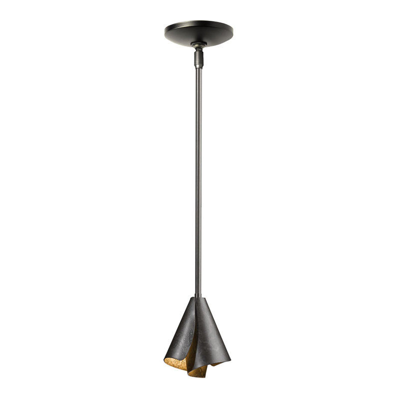 Luminaire suspendu simple à 1 lumière de 5 po Mobius, Fumée foncée