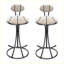Ensemble de 2 tabourets de bar modernes avec repose-pieds-2057022720-2057022721