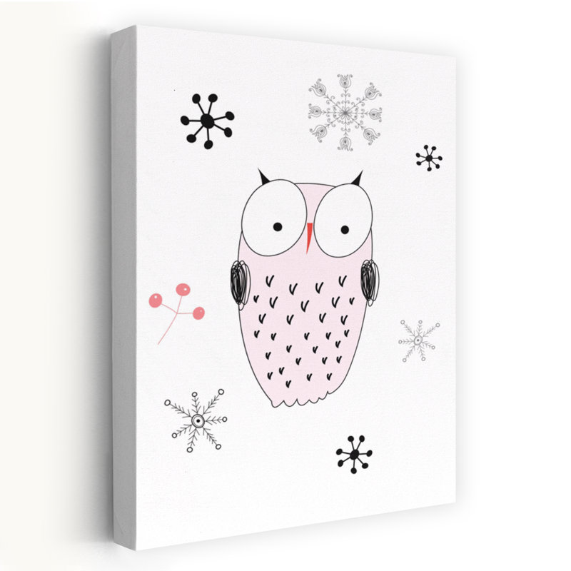 Chouette III - animaux contemporains, oiseaux, chouettes, art, H 60 po x l 40 po