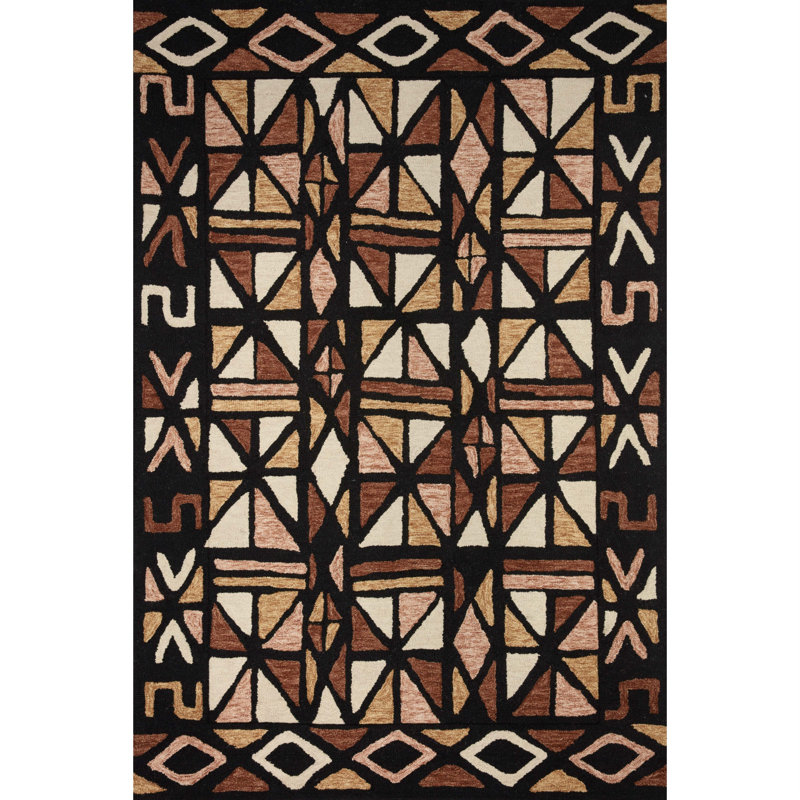 Brooklet Wool Geometric Indoor Rug, Rectangle 8'6" x 12'