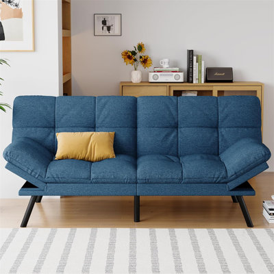 Convertible Futon Sofa Bed with Memory Foam