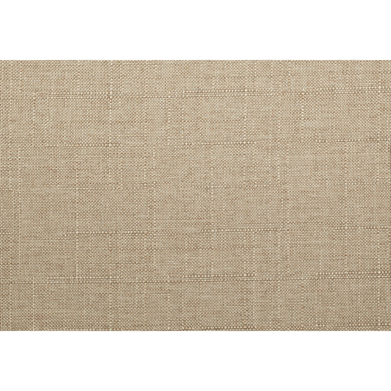 Fauteuil d'appoint en tissu et bois d'hévéa massif, Marron clair