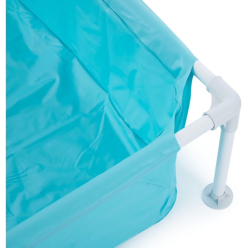 Intex Blue 4-Foot Vinyl Frame Kiddie Pool with Pump
