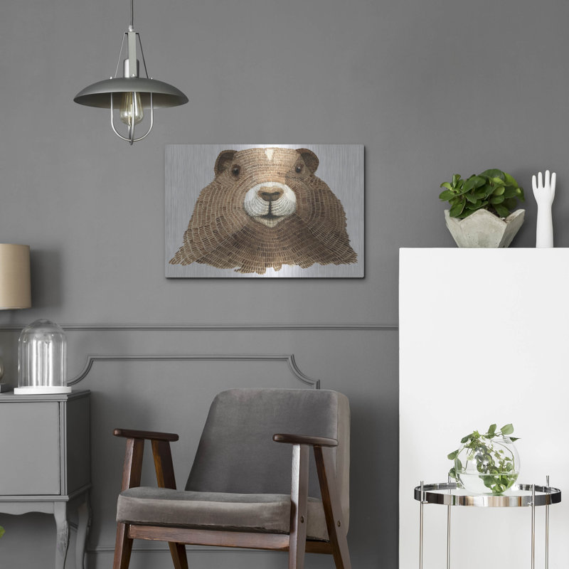 "Marmotte" par Jeannine Saylor, H 16 po x l 24 po