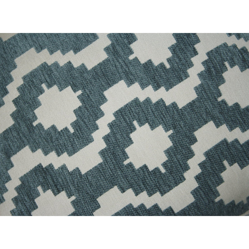 Arizona Geometric Square Cushion Cover, 49 x 49 cm, Wedgewood Blue
