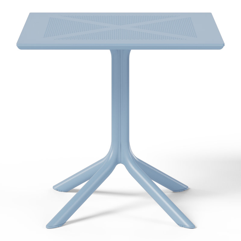 4-Person Outdoor Square Dining Set, Blue