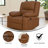 Arland Contemprary Faux Leather Pillow Back Recliner-1803024052