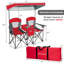 Chaises de camping pliantes portatives pour l'extérieur avec porte-gobelet-59012888
