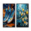 Starfruit Starry Night - fruits, ensemble de 2 impressions sur toile-102576219-102576225