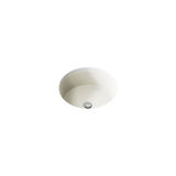 Verticyl Ceramic Vitreous China Circular Undermount Bathroom Sink with Overflow