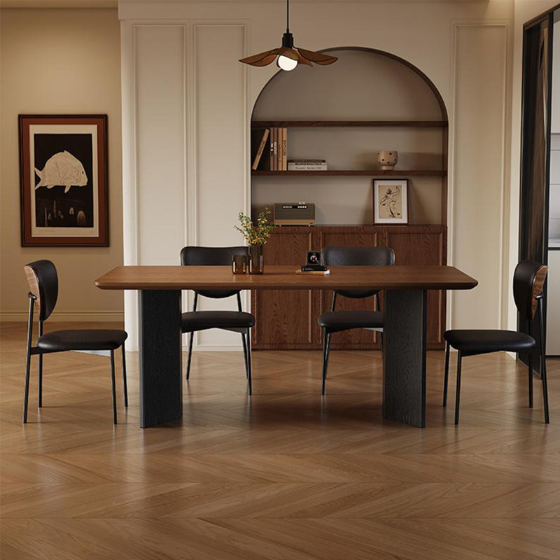 Ensemble de table moderne et simple en bois massif., 7