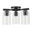 Luminaire d'intérieur semi-encastré Lantier avec verre transparent