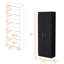 Garde-manger noir avec 5 tablettes - Armoire optionnelle pour tablettes-2117427113
