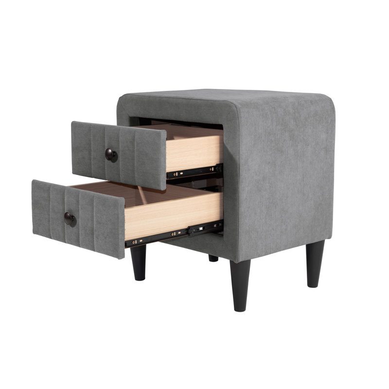 Table de chevet Sylvia, Gris
