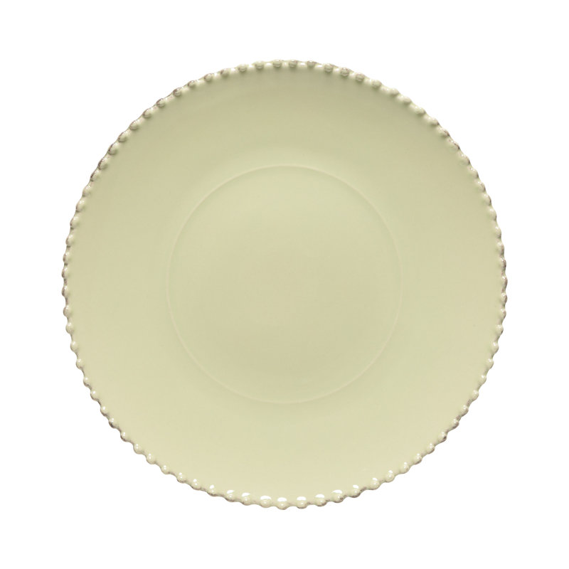 Pearl Stoneware Chargers, Lily Green
