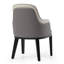 Chaise d'appoint capitonnée en gris