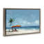«Beach Chair Symphony», toile flottante encadrée noire par Irena Orlov-266116126-266116122