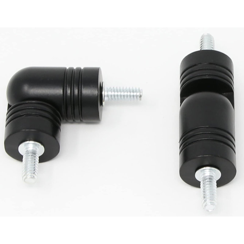 Coude à charnière Meriville, 2 pièces, 1", Noir
