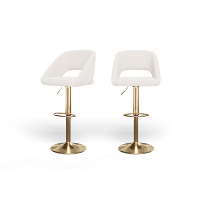 Akevia Swivel Adjustable Height Bar Stool