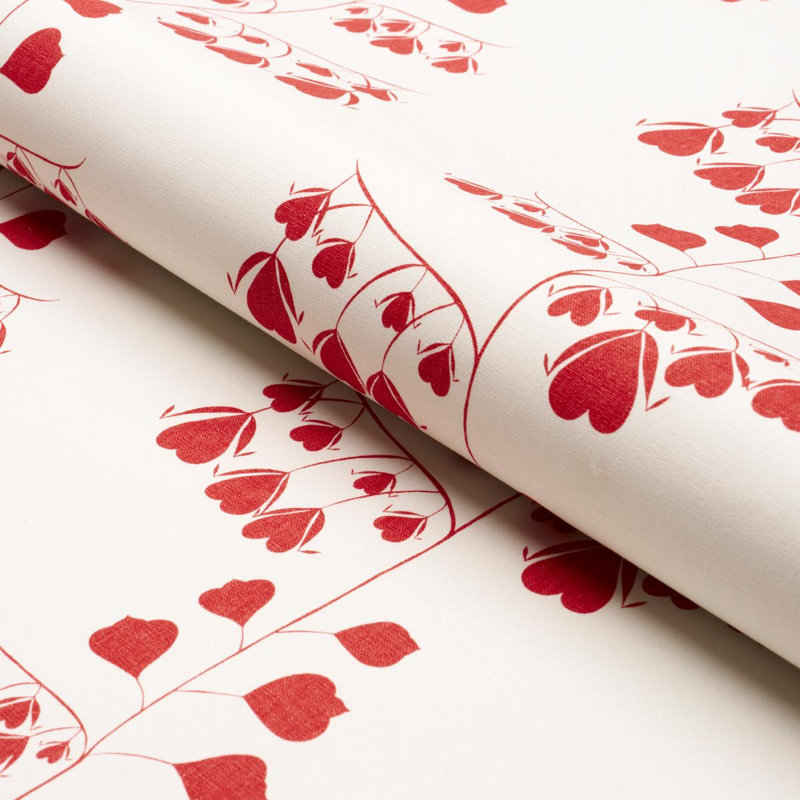 Tissu Schumacher x Peg Norriss, Rouge