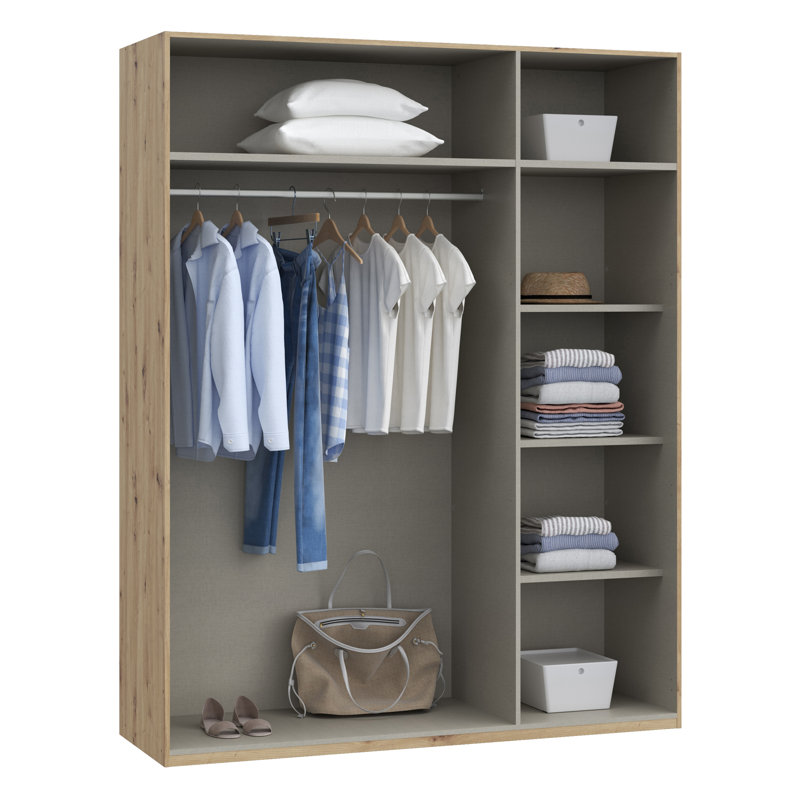3 Door Manufactured Wood Wardrobe