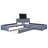 L-Shaped Upholstered Platform Bed With Trundle And Two Drawers Linked With Built-In Desk,Twin