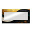 Abstrait géométrique Echoes of Emerald and Gold I - Miroir moderne pour décoration murale - impression sur métal-11777201