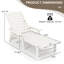 Chaise longue longue inclinable 81,5 po Xylie