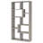 Lawton Grey Driftwood 7-Shelf Bookshelf