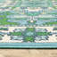 Tapis bleu / vert Aganlane-715021312
