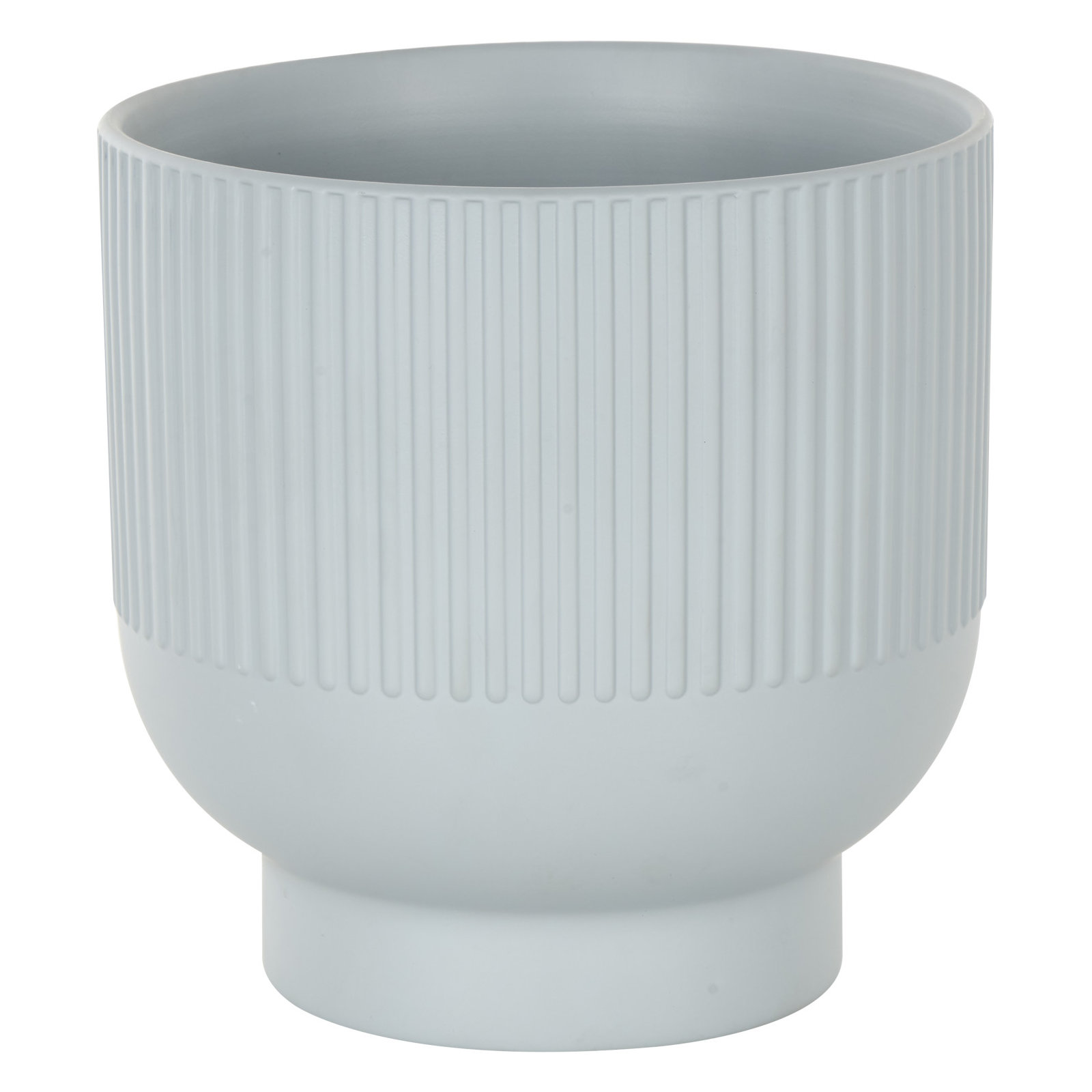 Ceramic Planter - Set of 3, Blue, 8.8" H x 8.6" W x 8.6" D