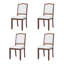 Ensemble de chaises de salle à manger à dossier haut l 21,89 po x P 18,7 po x H 38,5 po A&Q House