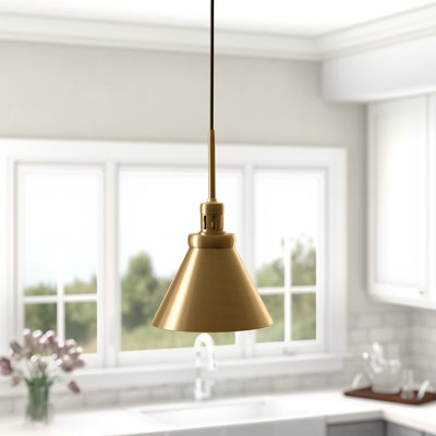 Luminaire suspendu conique à 1 lumière Zeno