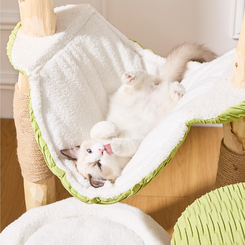 5 Tiers Cat Tree with Condons,Perch,Scratching Posts