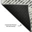 Tapis gris Cerrito lavable à la machine de qualité supérieure-105694725