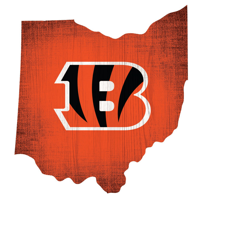 « heritage », impression sur bois NFL, Bengals de Cincinnati
